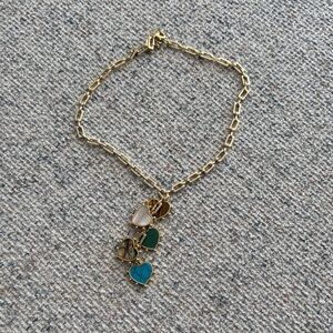 Gold Heart Charm Necklace